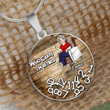 Who Cares I'm Retired - Personalized Retired Round Pendant Necklace