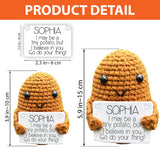 Positive Potato - Personalized Hand Knitted Figurine