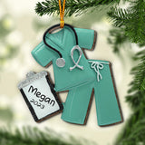 Scrubs Nurse - Personalized Nurse Ornament