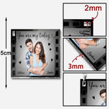 You Are My Today And All Of My Tomorrows - Personalized Couple Keychain