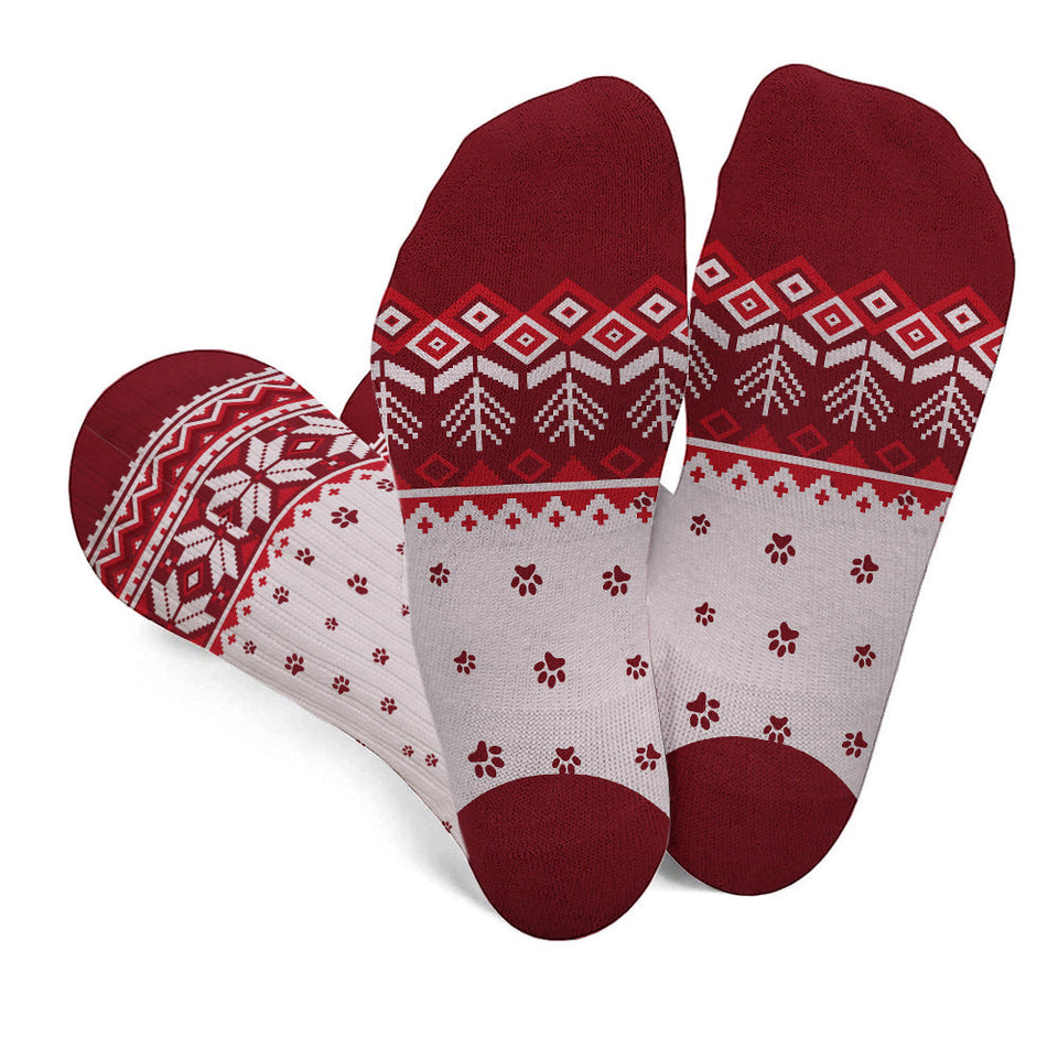 Merry Christmas - Personalized Cat Socks