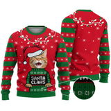 Santa Claws Christmas - Personalized Cat Ugly Sweater