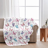 Butterfly Custom Name - Personalized Sibling Blanket