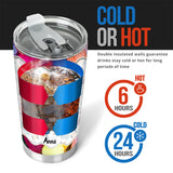 Knit Because Murder Is Wrong - Personalized Knitting Tumbler