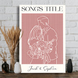 Wedding Song Lyrics Print - Personalized Husband And Wife Canvas And Poster