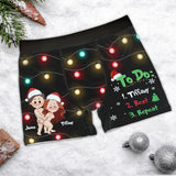 To Do List - Personalized Couple Men Boxer Briefs