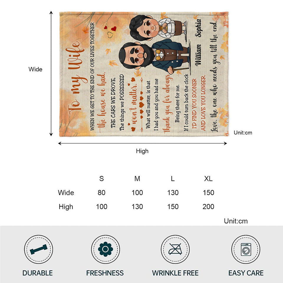 I Had You And You Had Me - Personalized Husband And Wife Blanket