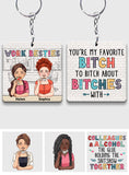 You Are The Reason I Don't Punch People At Work - Personalized Colleague Keychain