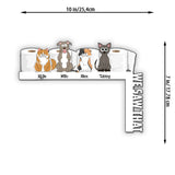 We Saw That - Personalized Cat Door Frame Decoration