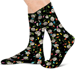 Merry Christmas - Personalized Cat Socks