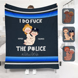 I Do Love The Police - Personalized Couple Blanket