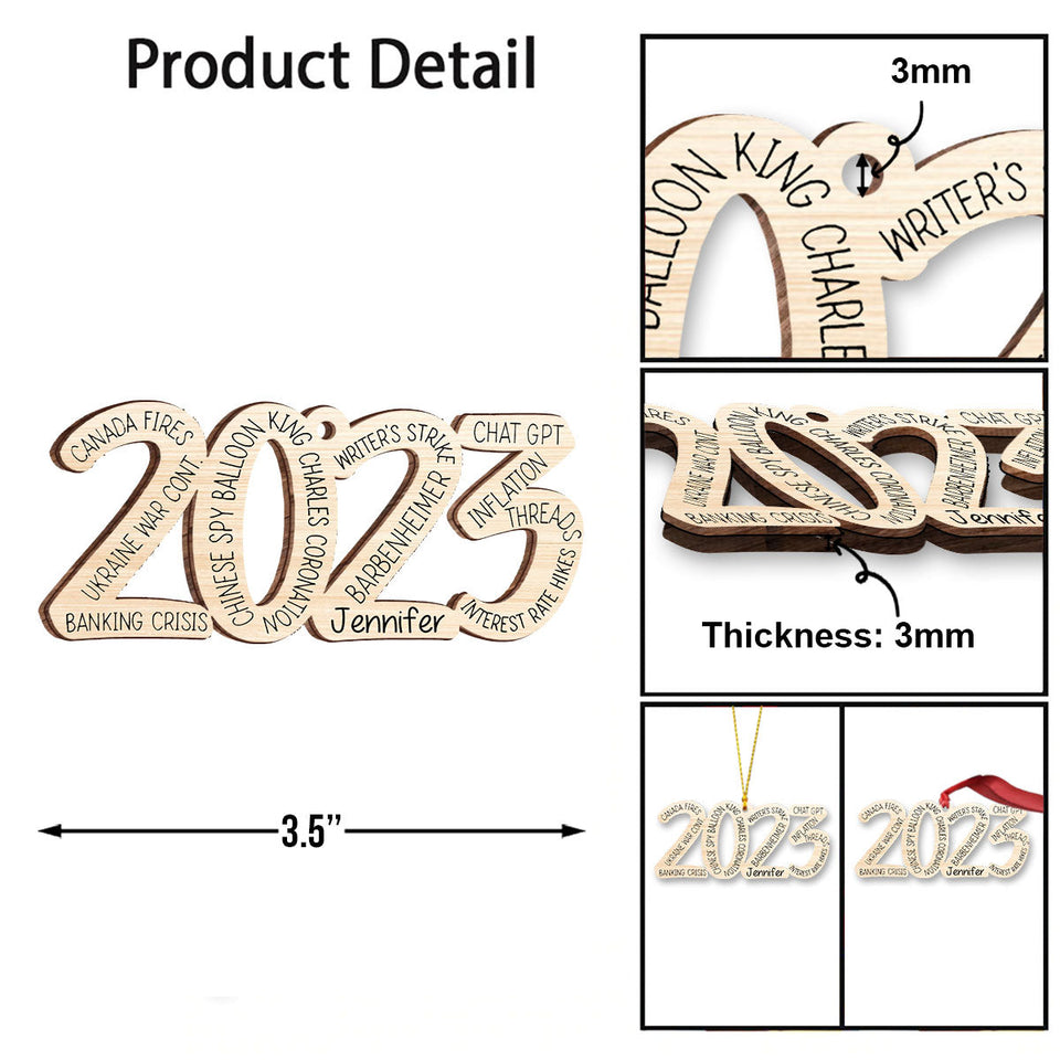 What A Great Year - Personalized Christmas Ornament