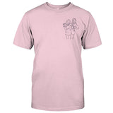 Custom Line Art - Personalized granddaughter Embroidered T-shirt