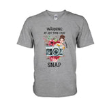 At Any Time I May Snap - Personalized Photography T-shirt and Hoodie