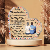 To My Grandmother - Gift for mom, grandma, aunt - Personalized Custom Shaped Acrylic Plaque
