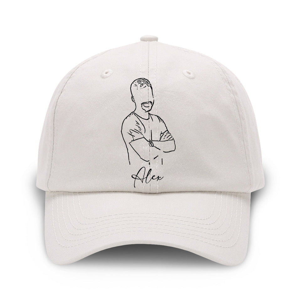 Custom Photo - Personalized Uncle Embroidered Classic Cap