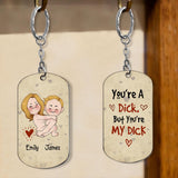 I Hope Your Day Is Nice As My Your Butt - Personalized Couple Stainless Steel Keychain