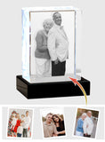 Custom Photo - Personalized Memorial Laser Engraving 3D Cuboid Shaped Crystal Lamp