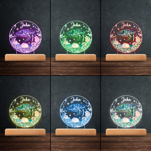 Love Turtle - Personalized Turtle Shaped Plaque Light Base