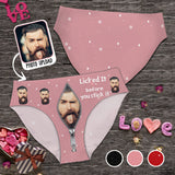 Lick It Before You Stick It - Personalized Couple Women's Briefs