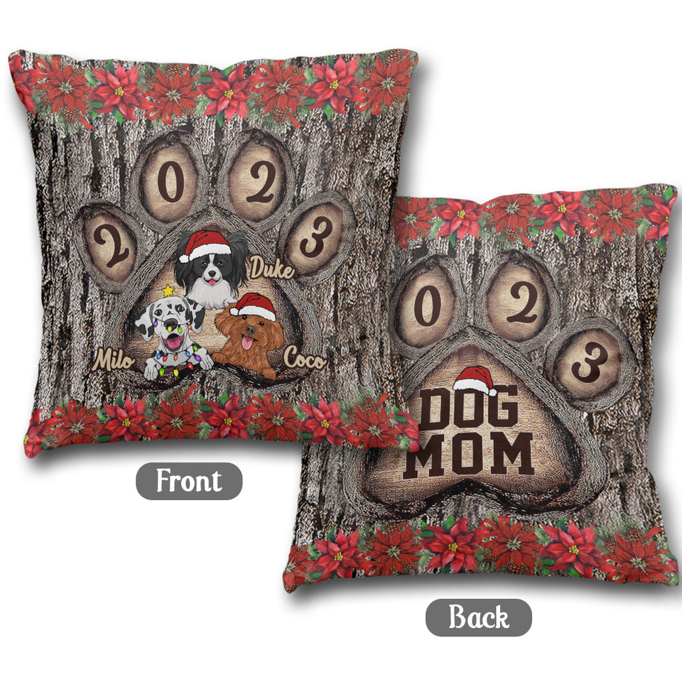 Dog Mom - Personalized Dog Throw Pillow
