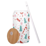 Merry Christmas - Personalized Christmas Can Glass