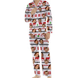 Custom Photo Pajamas Christmas - Family gift for anyone, dog lover, cat lover - Personalized Button Down Pajamas