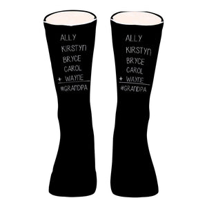 #1 Dad - Gift for dad, grandma, grandpa, mom, uncle, aunt - Personalized Socks