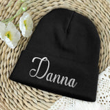 Custom Name - Personalized Aunt Embroidered Beanie