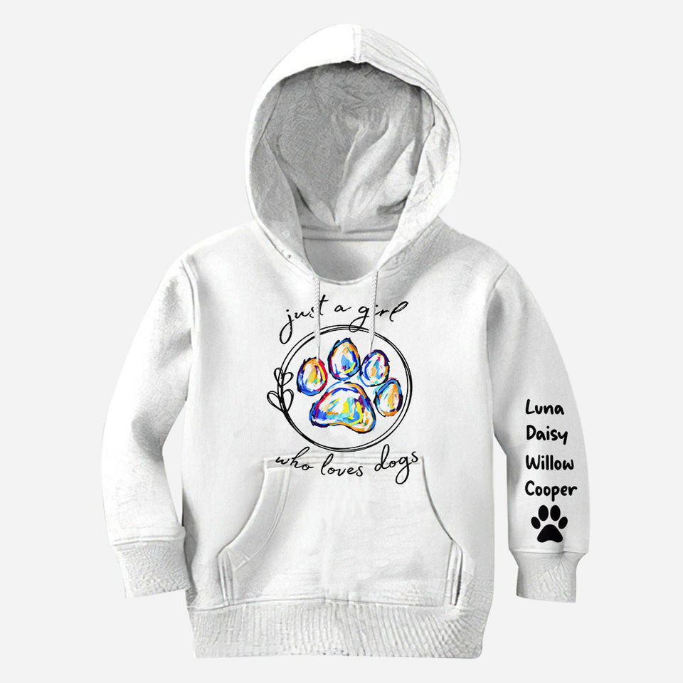 Just A Girl Who Loves Dog - Personalized Dog All Over Shirt