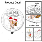 Naughty And I Know It - Personalized Couple Transparent Ornament