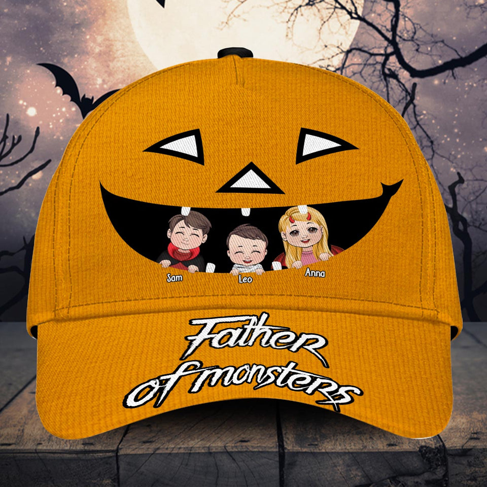 Father Of Monsters - Personalized Father Classic Cap