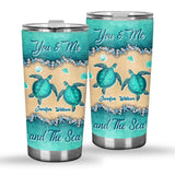 Salty Lil' Beach - Personalized Turtle Tumbler