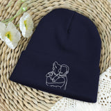Custom Photo - Personalized Dog Embroidered Beanie