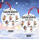 This Grandpa Belongs To - Personalized Grandpa Ornament