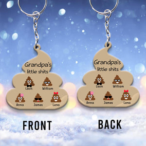 Little Cuties - Gift for dad, grandpa, mom, uncle, aunt, grandma - Personalized Keychain