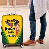 Teach Love Inspire - Personalized Teacher Luggage Cover