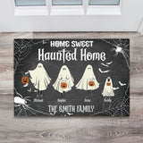 Home Sweet Haunted Home - Personalized Family Doormat