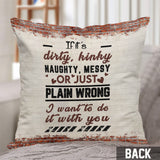 Partner In Crime - Personalized Couple Throw Pillow