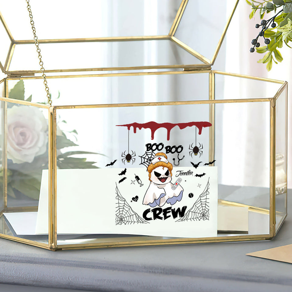 Boo Boo Crew - Personalized Nurse Decal Full