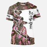 His Buck Her Doe - Personalized Hunting All Over Shirt