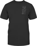 Custom Line Art - Personalized Grandpa Embroidered T-shirt