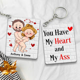 I Just Want You To Be Happy - Couple gift for husband, wife, boyfriend, girlfriend - Personalized Keychain