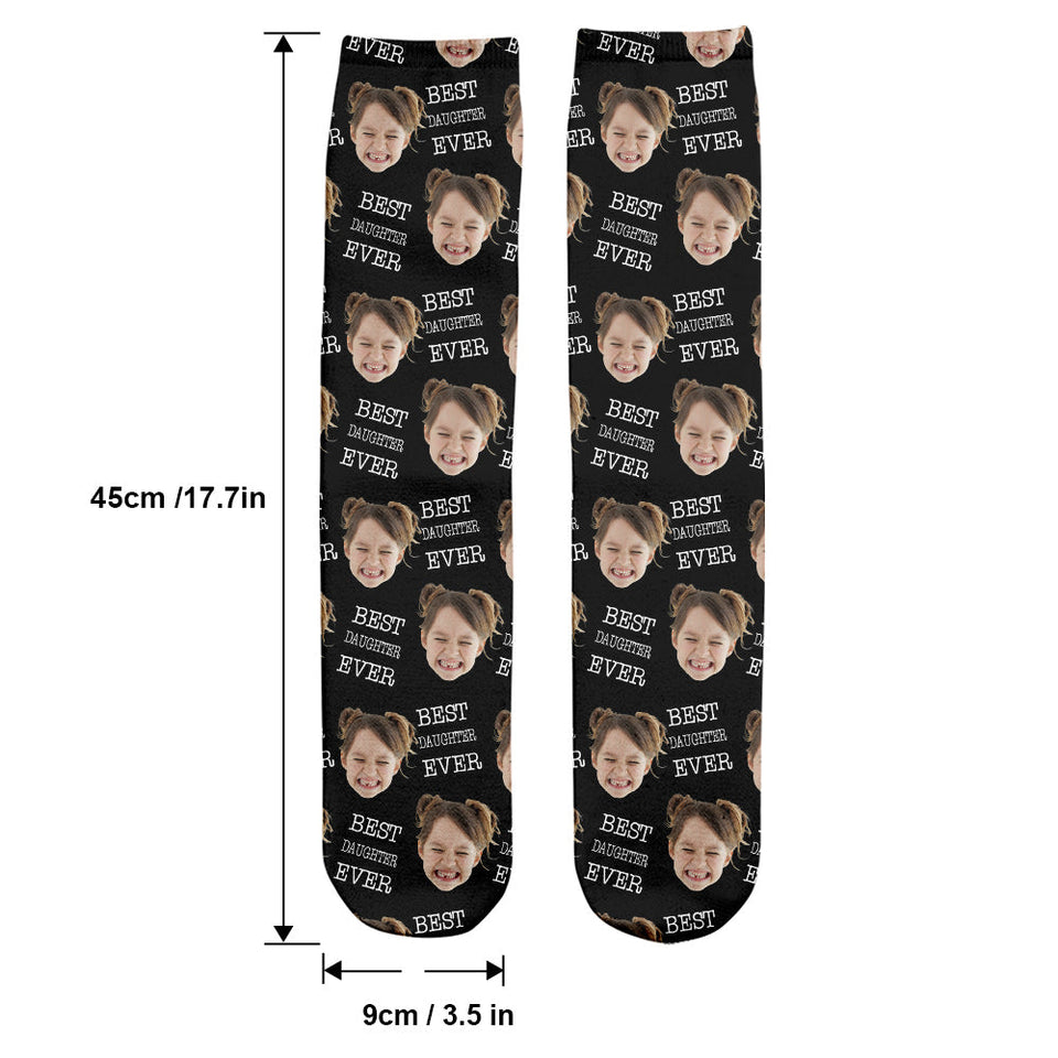 Custom Face - Personalized Daughter Socks