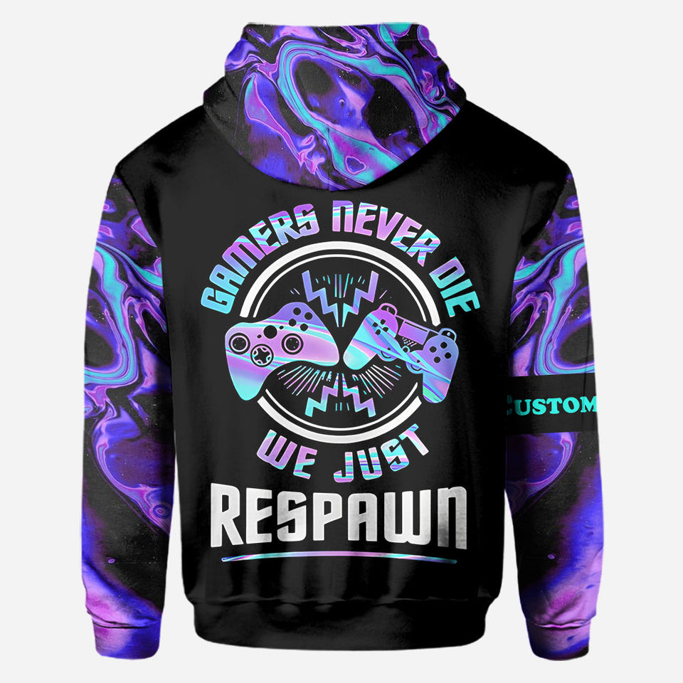 We Just Respawn - Personalized Video Game All Over Shirt
