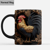 Rooster - Personalized Chicken Mug