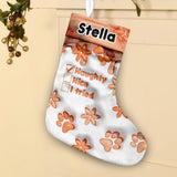 Naughty Nice I Tried - Personalized Dog Christmas Stockings