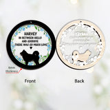 In between hello and goodbye There was so much love - Personalized Dog Layers Mix Ornament