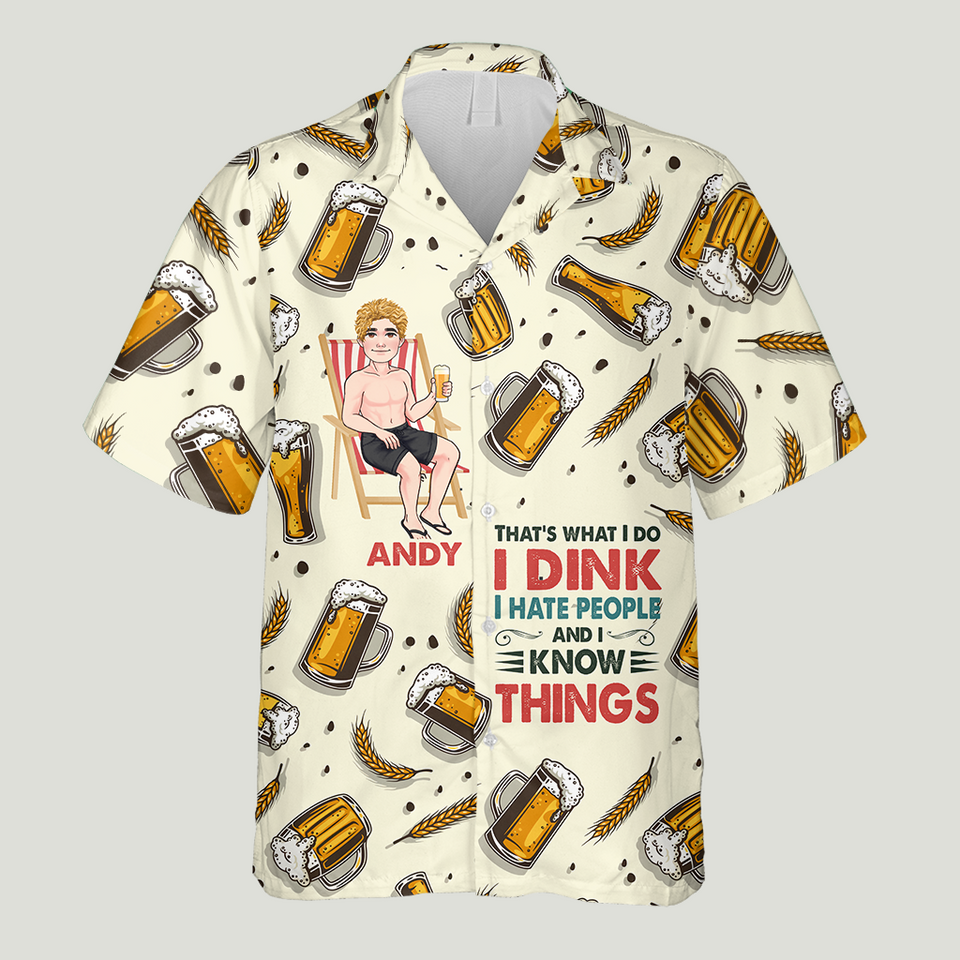 That's What I Do - Personalized Sea Lover Hawaiian Shirt