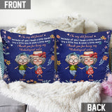To My Old Friend Because Of You I Laugh A Little Harder - Personalized Bestie Throw Pillow